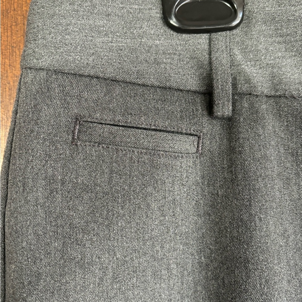 Express sz2 gray cropped trousers with 2 slit front and 2 buttoned pockets - Picture 4 of 9